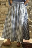 Nonni Gingham Ripley Skirt Denim